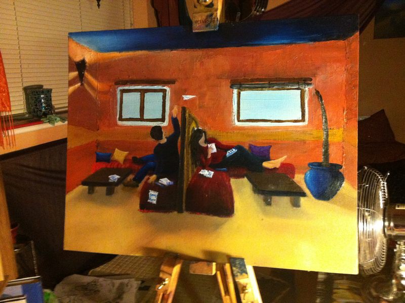 shisha Cafe painting by Maddi