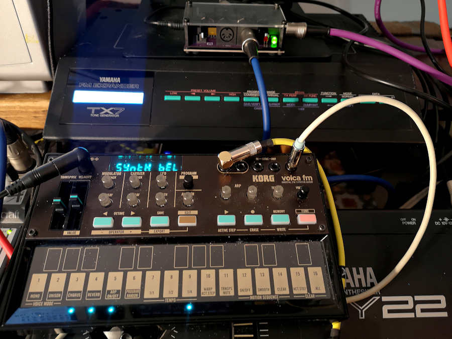 Yamaha TX7 and Korg Volca FM