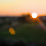 unfocused sunset